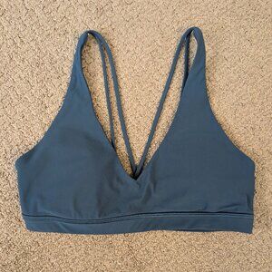 Lululemon Freely Flexed Sports Bra in Petrol Blue